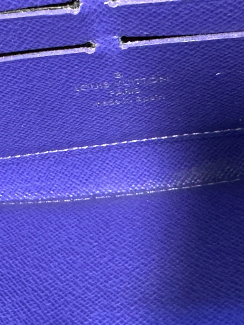 Louis Vuitton Purple Epi Leather Zip Wallet w/COA and Dust Bag - EUC